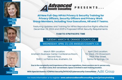 All NEW: HIPAA Privacy & Security Training - Advanced Benefit Consulting