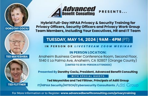 Live HIPAA Privacy & Security Training May 14, 2024 - Advanced Benefit ...