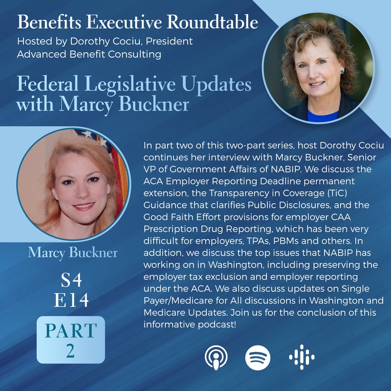 podcast Federal legislative updates Marcy Buckner