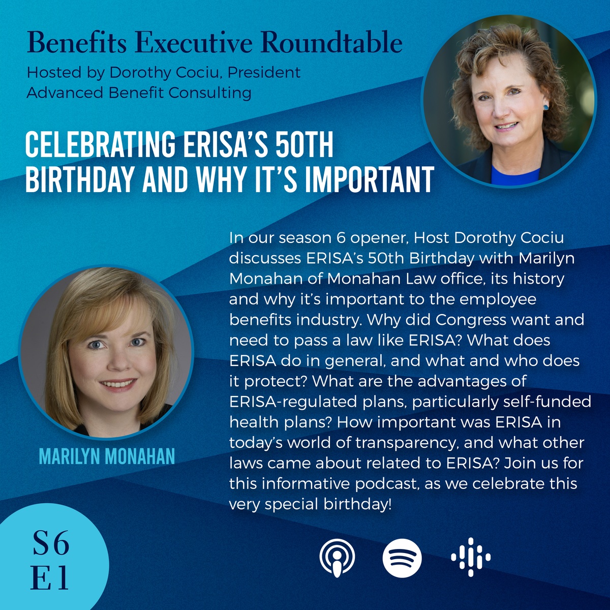 Podcast S6E1 - Celebraring ERISA's 50th birthday