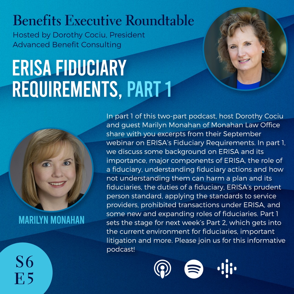 ERISA fiduciary requirements part 1, Oct 2024