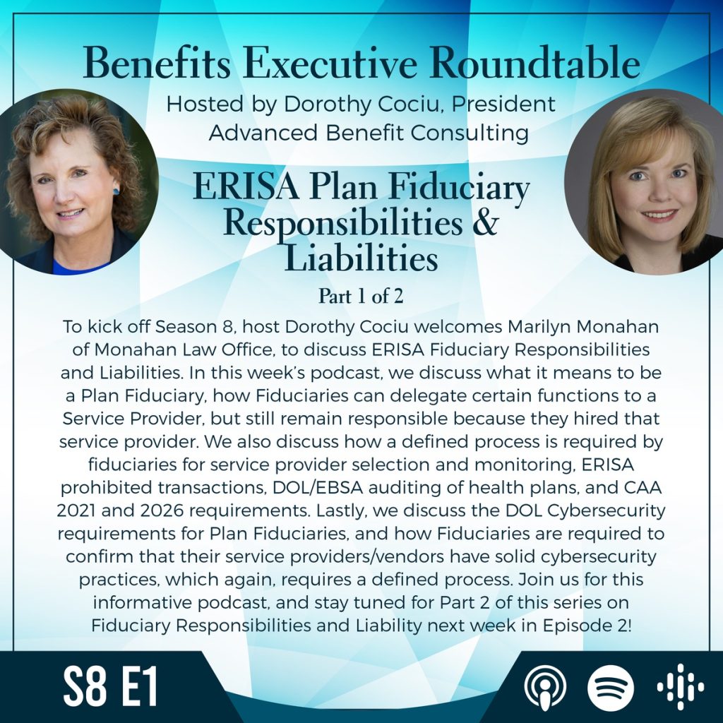 podcast S8E1 - ERISA Fiduciary Responsibilities and Liabilities