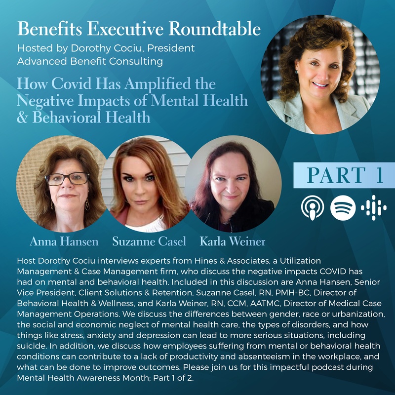 Benefits Executive Roundtable S3E6 podcast affects of COVID on mental health