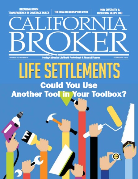 California Broker magazine Feb 2021 featuring Dorothy Cocui