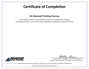 HRCI 2023 cert template