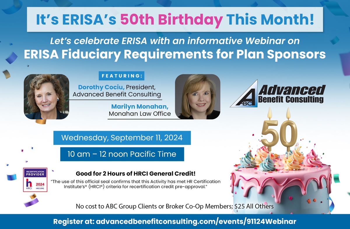 ERISA requirements webinar 2024