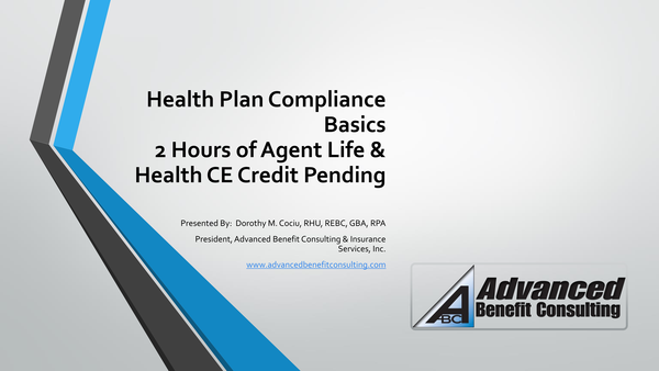 Health Compliance Basics - for Agents - DOI
