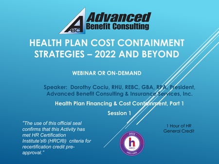 health plan cost containment 2022