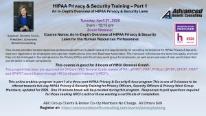 HIPAA privacy training part 1