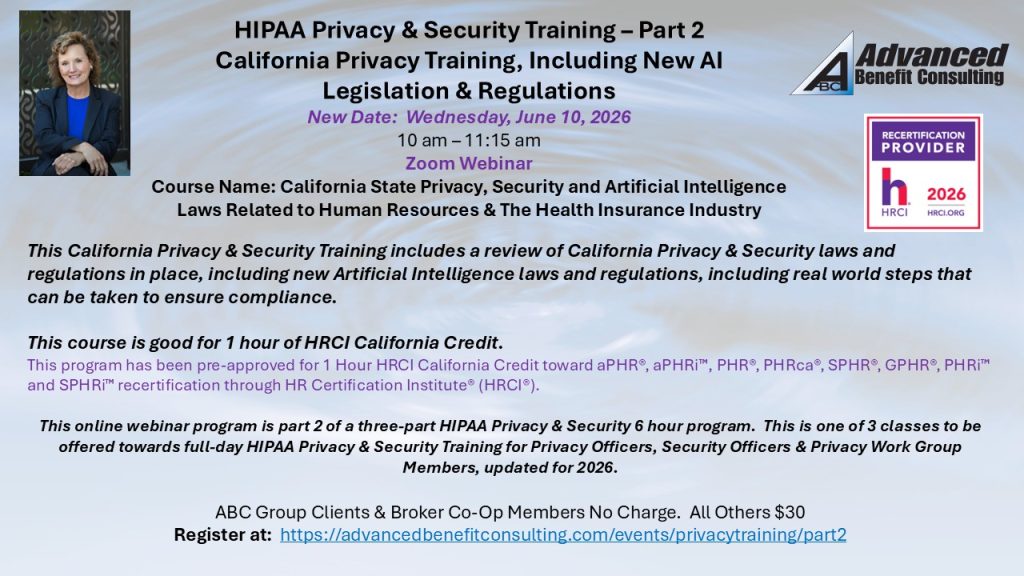 Privacy training part 2, June 10, 2026