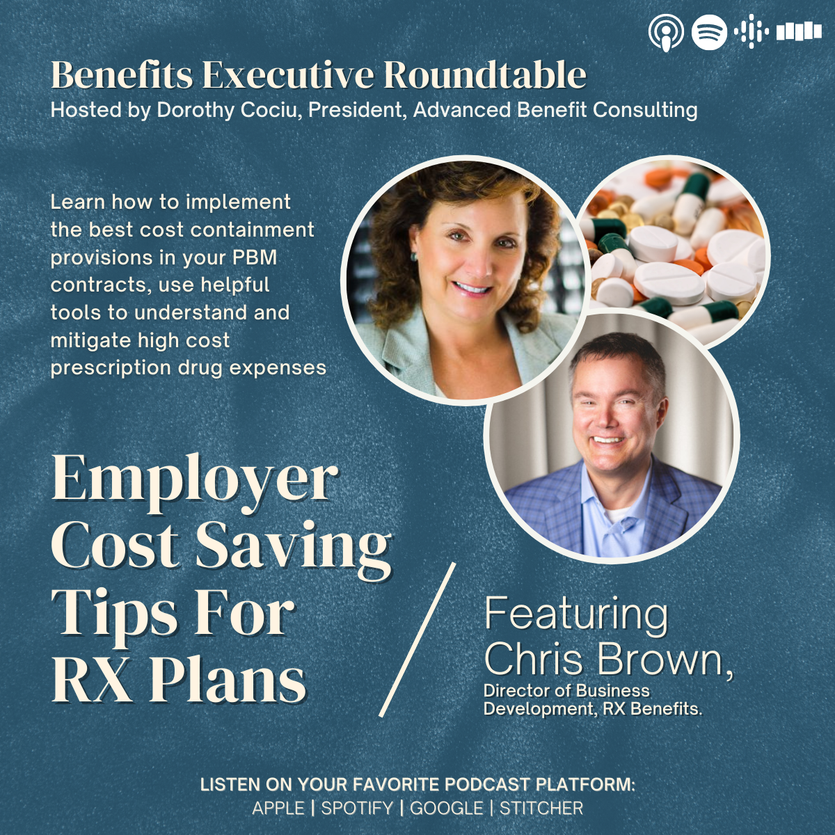Employer Costs Saving Tips for RX Plans Promotional Graphic