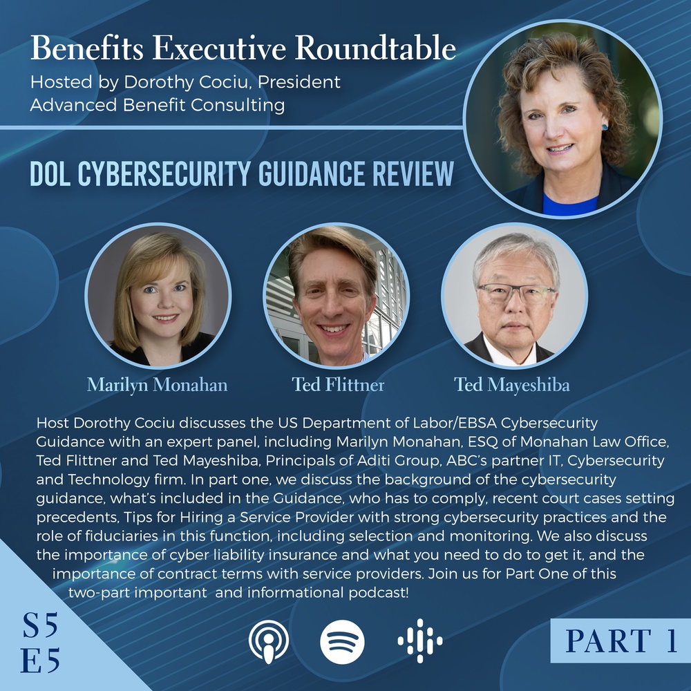 US Dept of Labor EBSA Cybersecurity panel p1 podcast