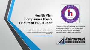 Health Compliance Basics HRCI