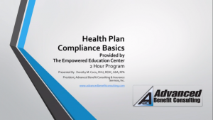 Health Plan Compliance Basics