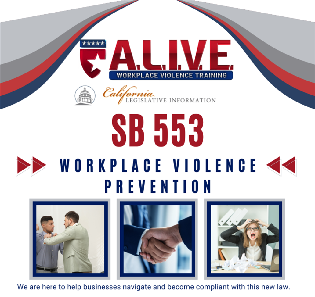 SB553 workplace violence prevention education